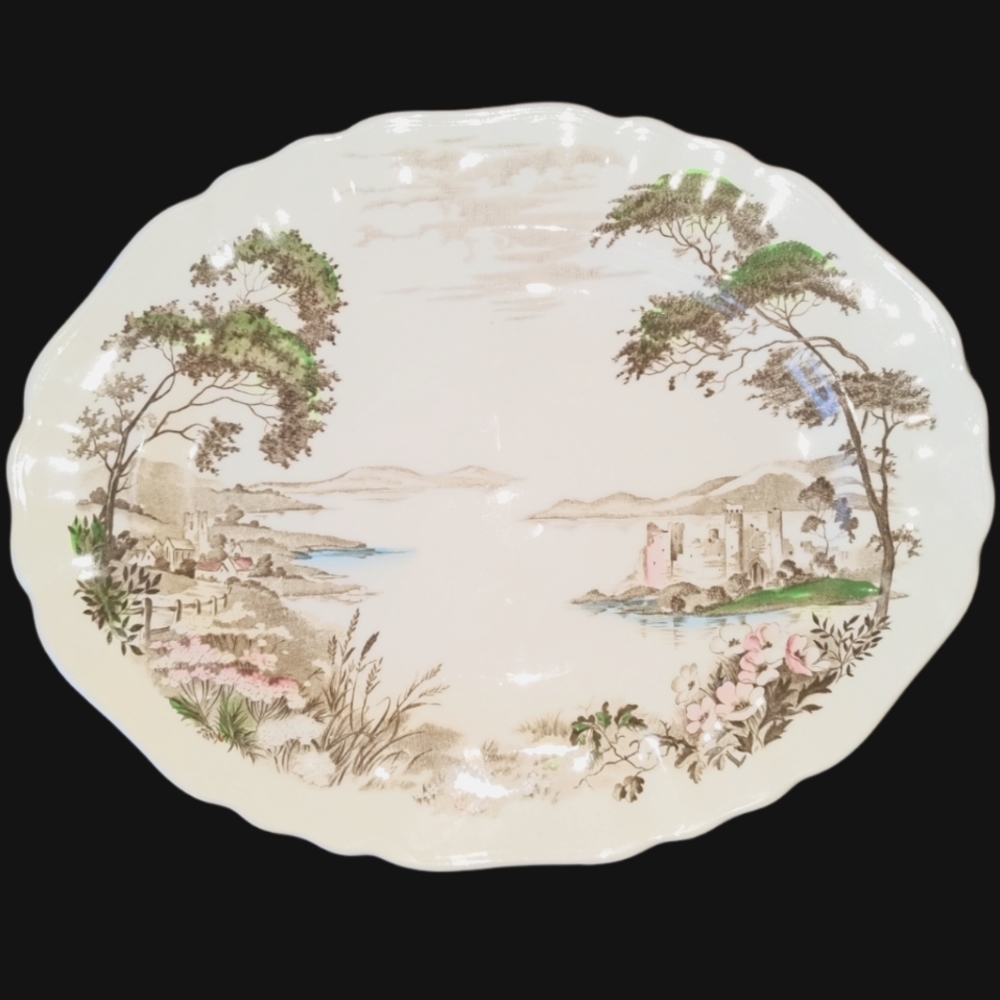 English Staffordshire Old AVON Dale Platter J&G Meakin England